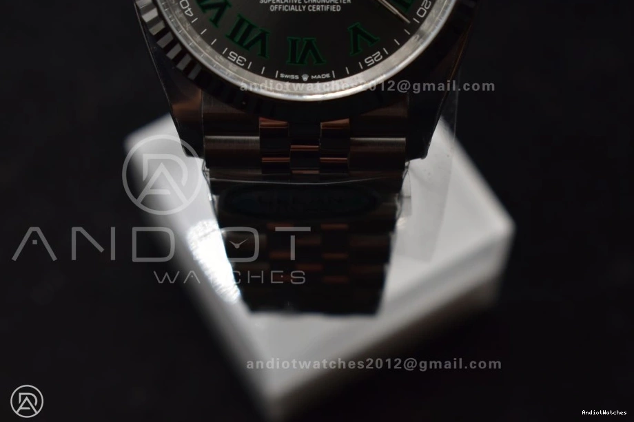 Edition Steel Green 562 Jubilee VR Gray 36 Bracelet Markers EasyMatch on DateJust 126234 1:1 Roman Best Clean 904L Dial 1222